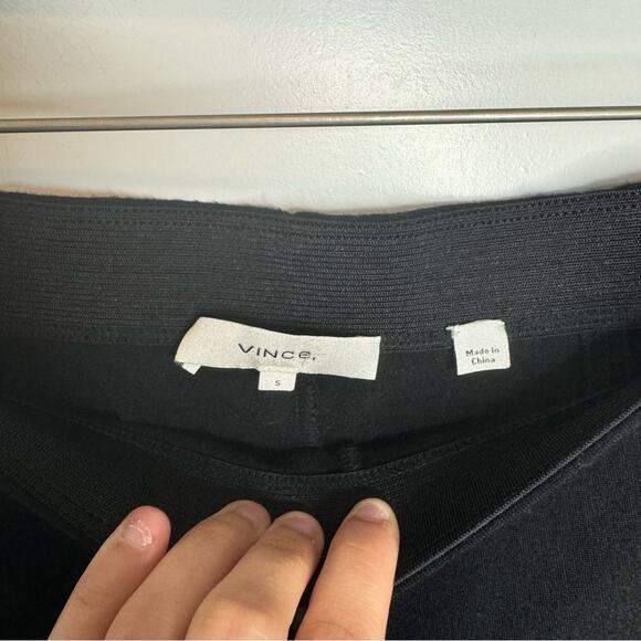 Vince Classic High Rise Seamed Black Ankle Leggings Pant Size Small - Picture 3 of 7